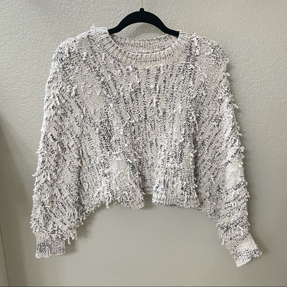 Distressed Crop Sweater